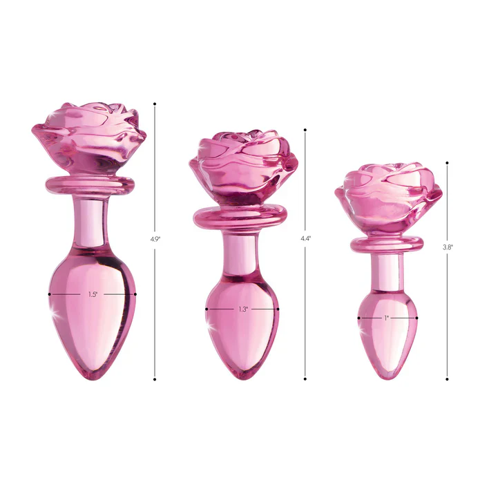 Booty Sparks Pink Glass Rose - Image 2