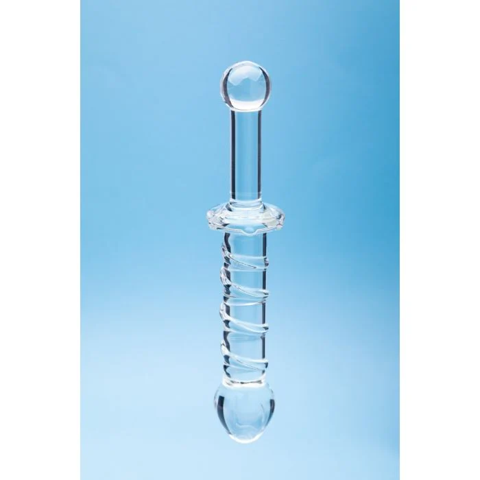 Clarity Glass Dildo - Elysian Swirl