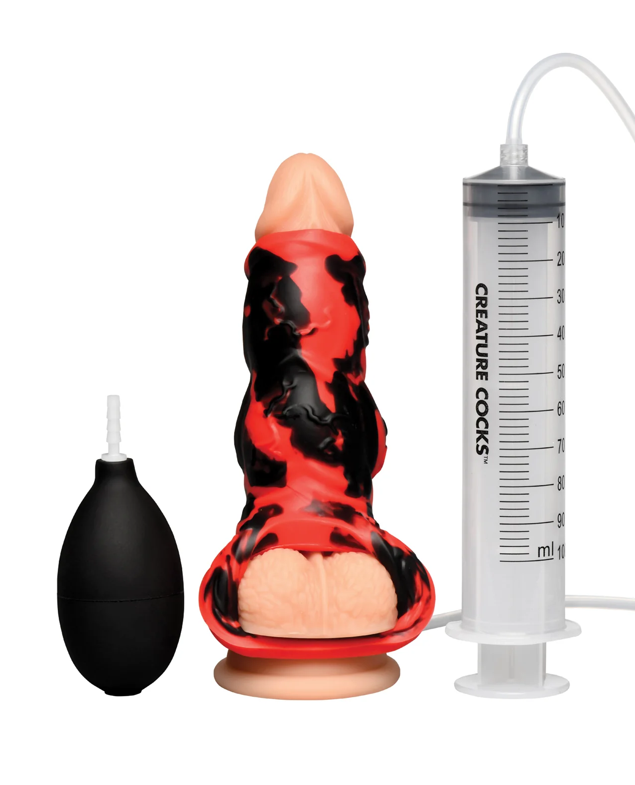 Creature Cocks Hell Hound Squirting Silicone Penis Enhancer