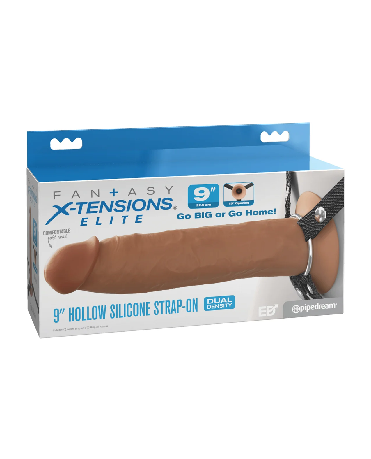 Fantasy X-Tensions EliteSilicone Hallow Strap-On Dual Density