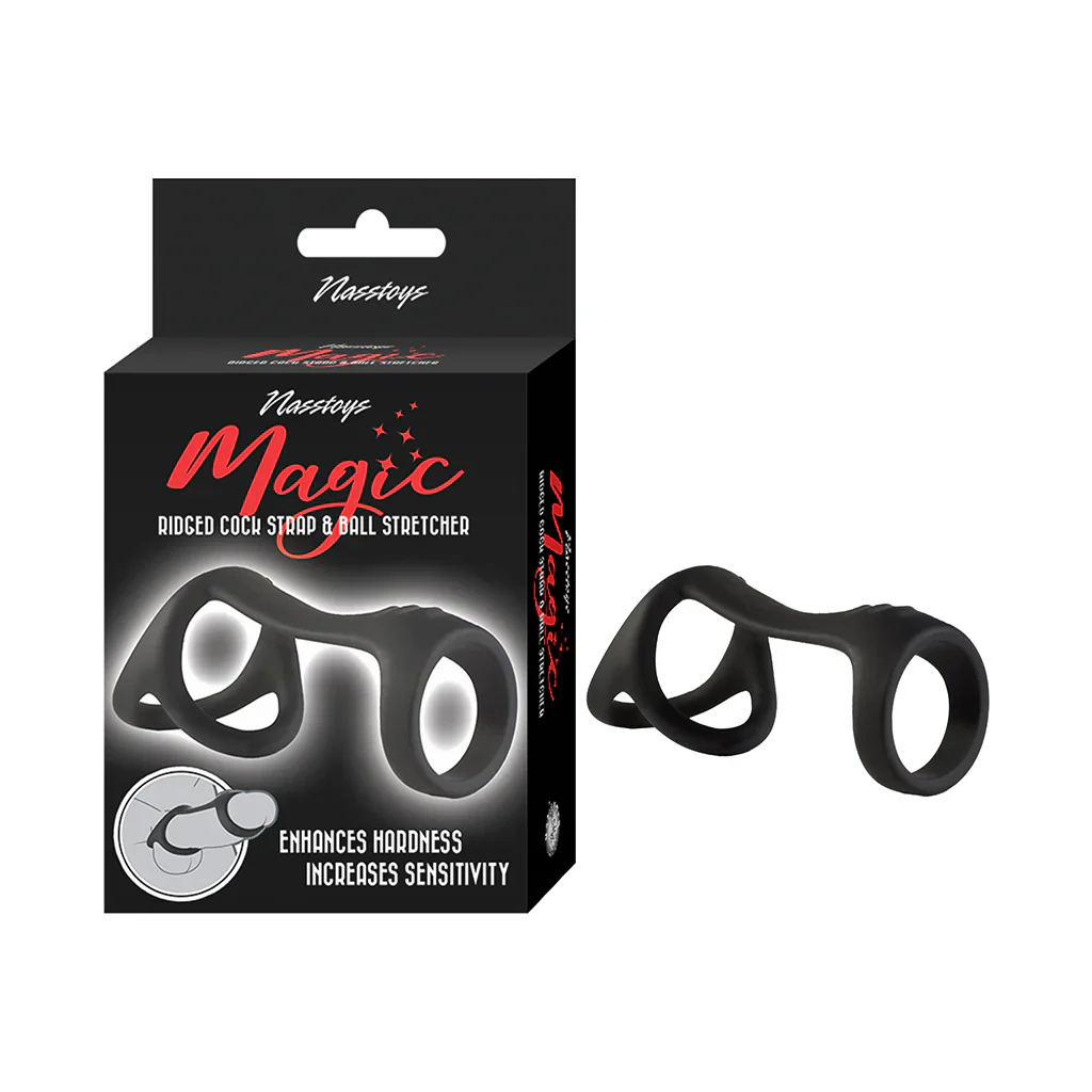 Magic Ridged Cock Strap&Ball Stretcher