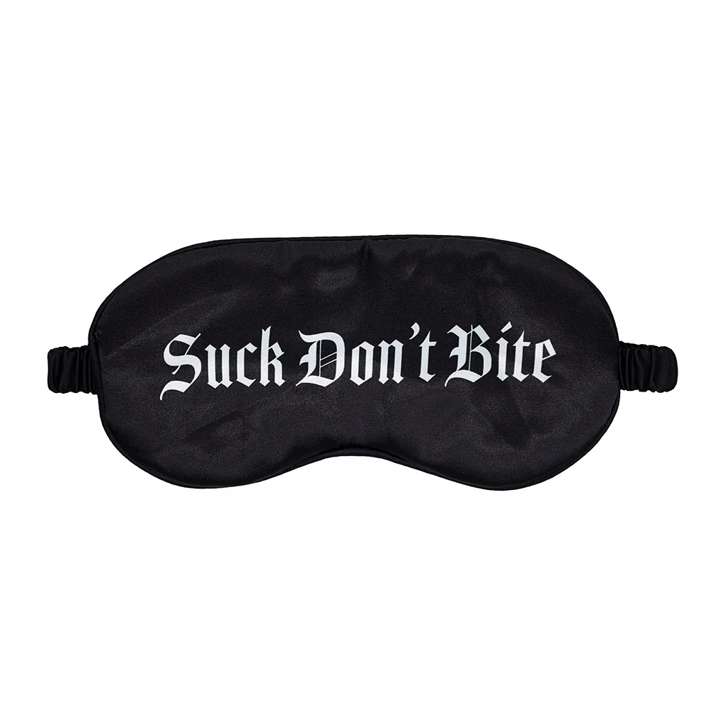 Ouch! Suck Don't Bite Printed Satin Mask