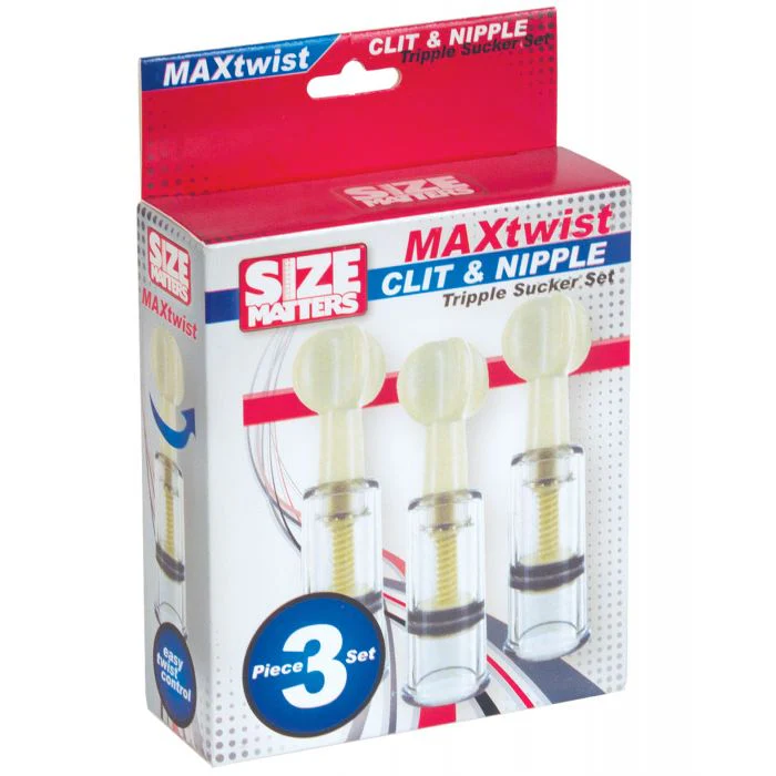 Size Matters Max Twist Triplets Nipple and Clit Suckers