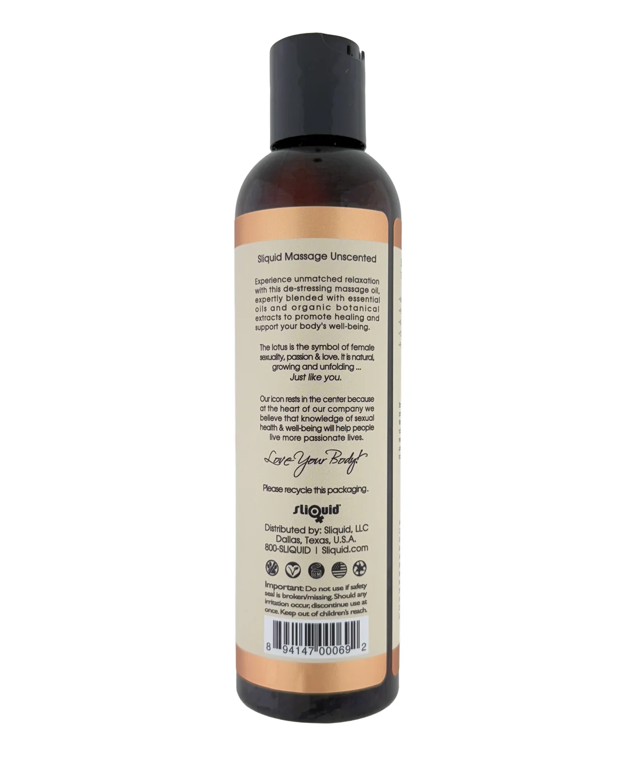 Sliquid Balance Massage Oil 8.5 oz - Image 2