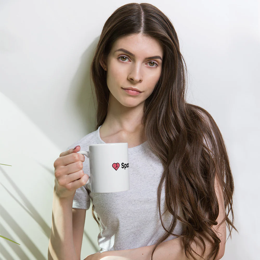 Spankbang - White glossy mug