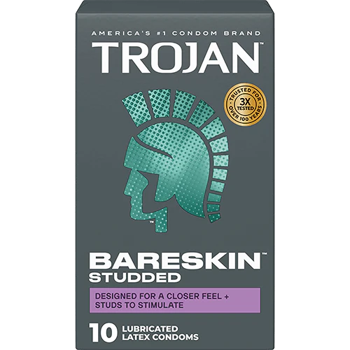 Trojan Bareskin Studded